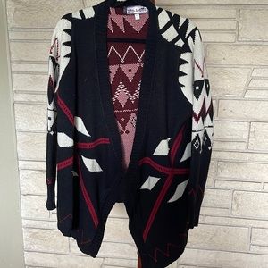 Geometric waterfall Cardigan